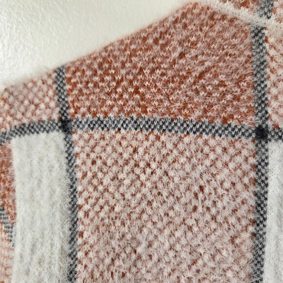 EUC RACHEL ZOE SUPER SOFT PLAID BUTTONED SHACKET SIZE M - Picture 7 of 13